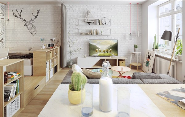 دکوراسیون داخلی آپارتمان های مدرن به سبک اسکاندیناوی
