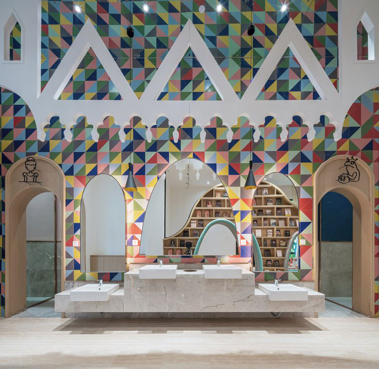 طراحی و دکوراسیون داخلی کتابفروشی کودکان