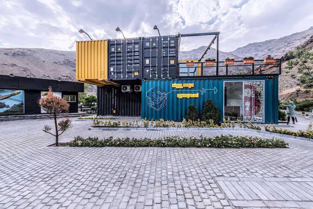 طراحی رستوران مکعب در بام تهران