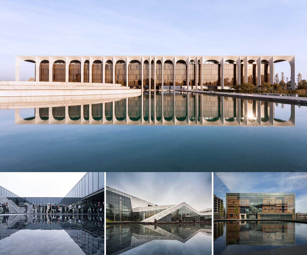 10 ساختمان معماری و انعکاس آنها در آب
