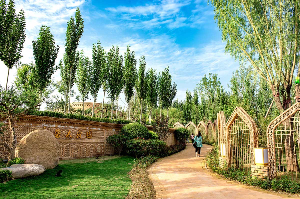 طراحی غرفه آجری چین