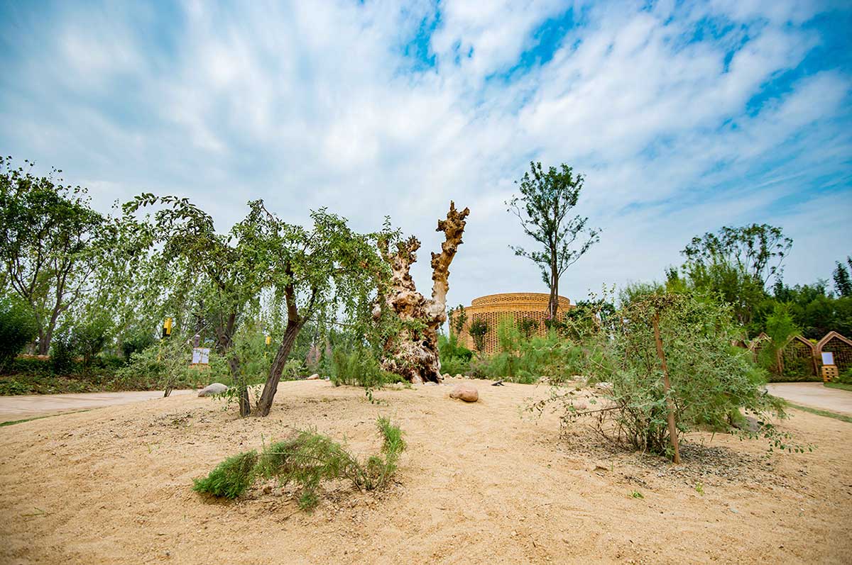 طراحی غرفه آجری چین