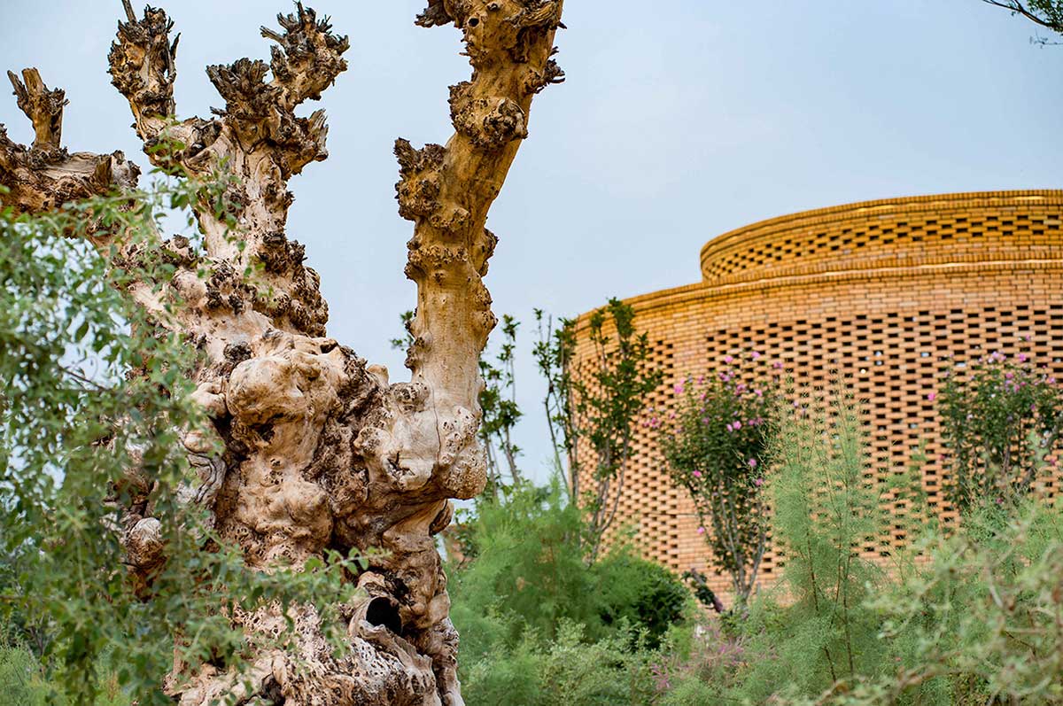 طراحی غرفه آجری چین