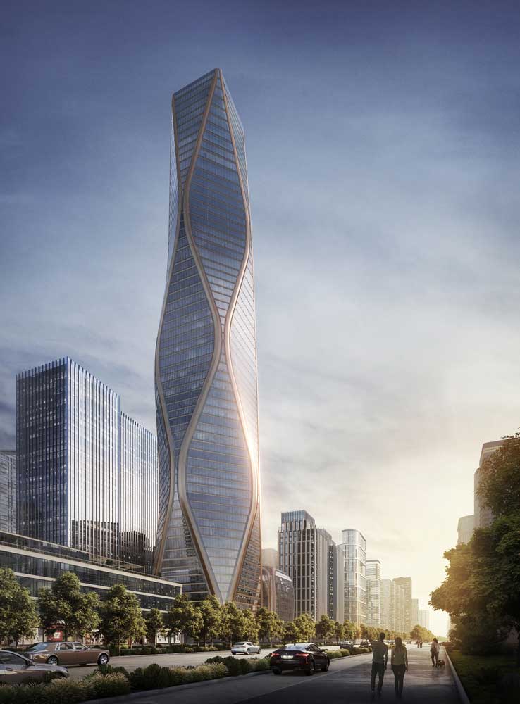 طراحی برج 54 طبقه