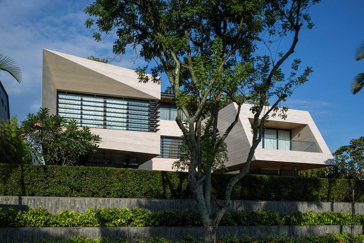 طراحی نمای ویلای لوکس تابستانی