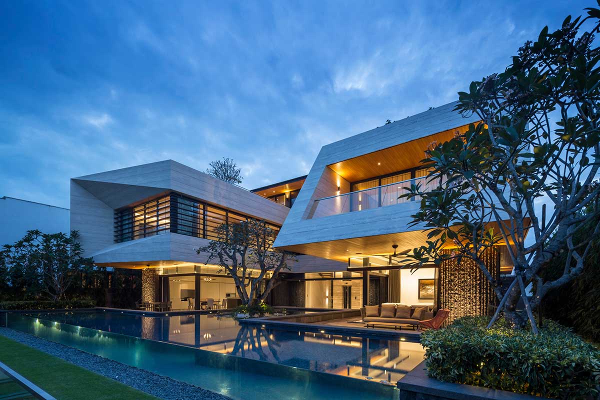 طراحی ویلای لوکس تابستانی