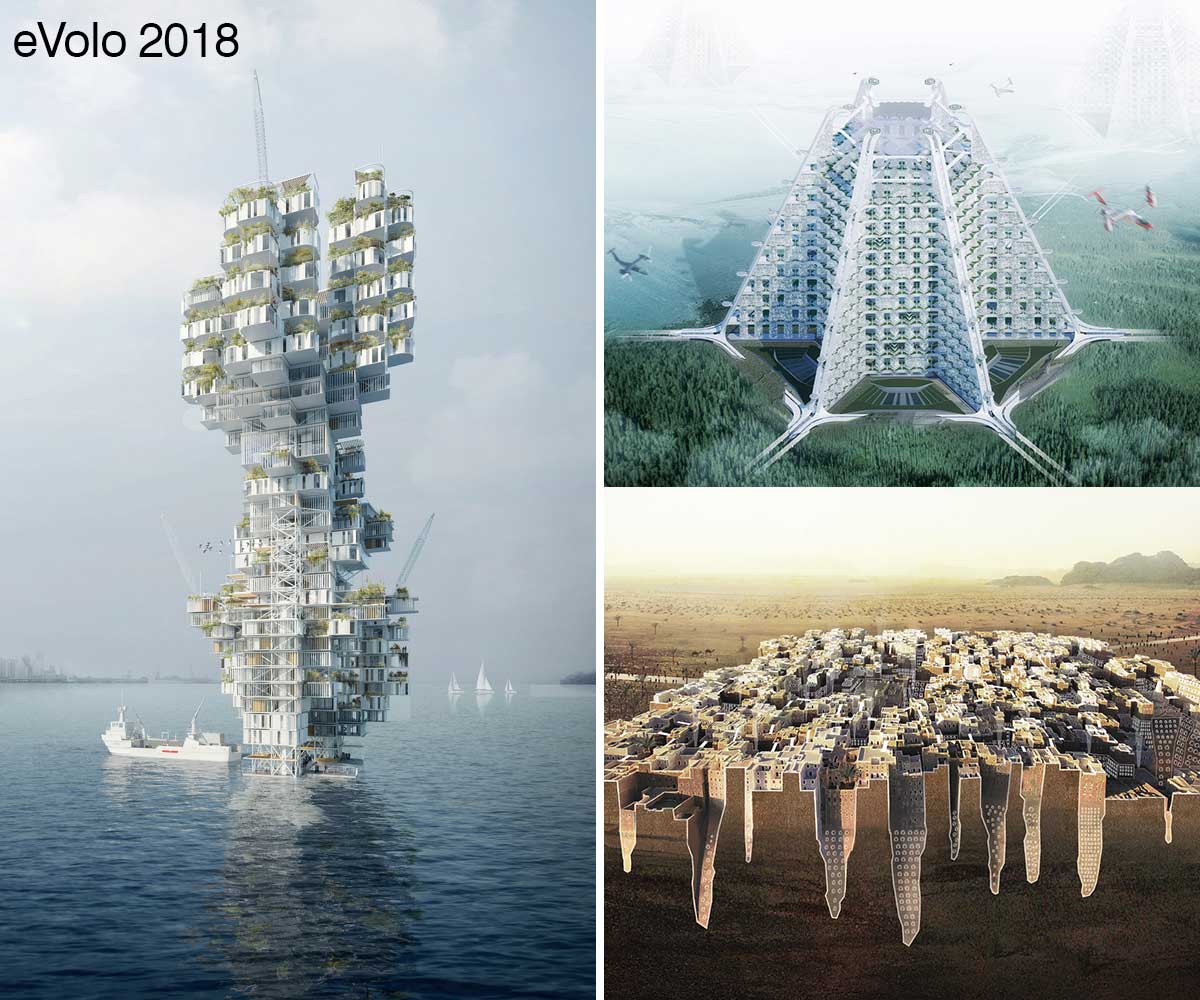 برندگان طراحی آسمانخراش مسابقه ایولو 2018