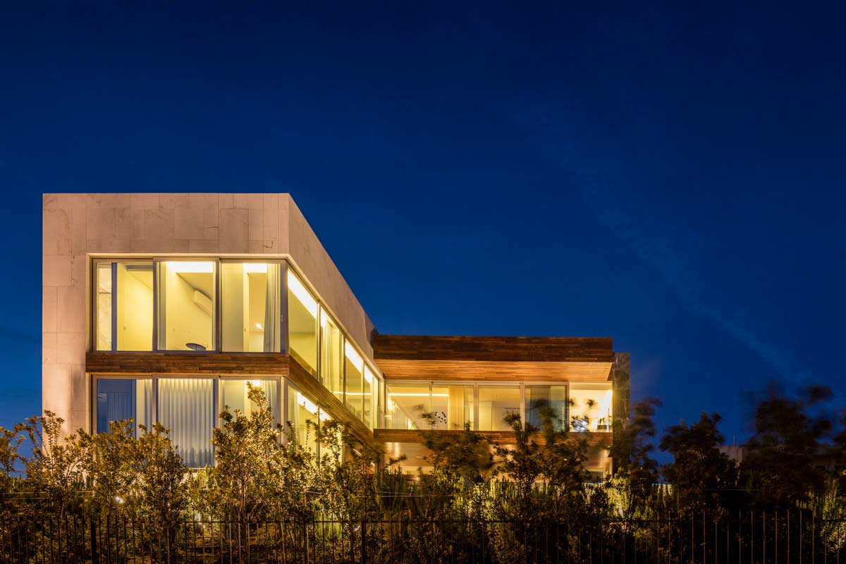 معماری نمای بیرونی ویلا 