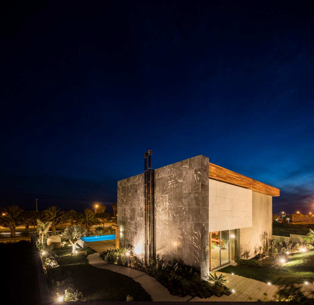 معماری نمای بیرونی ویلا 