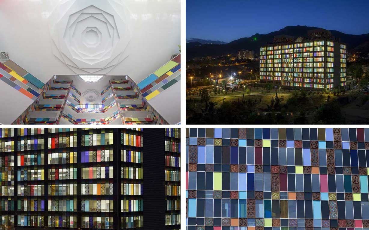 طراحی ساختمان اداری شیشه کاوه