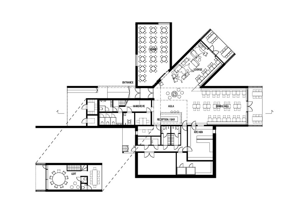 طراحی هتل رستوران
