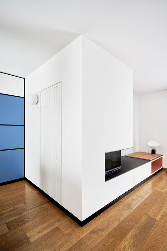 طراحی داخلی منحصر به فرد آپارتمان ایزوله  70 مترمربعی