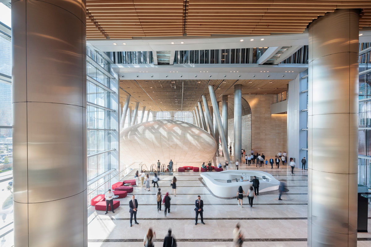 شعبه Ziraat Bank در ترکیه با ورودی غیرمستقیم و نور از بالا