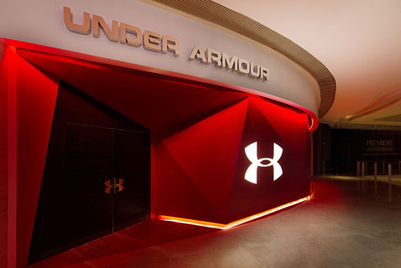 طراحی گالری Under Armour