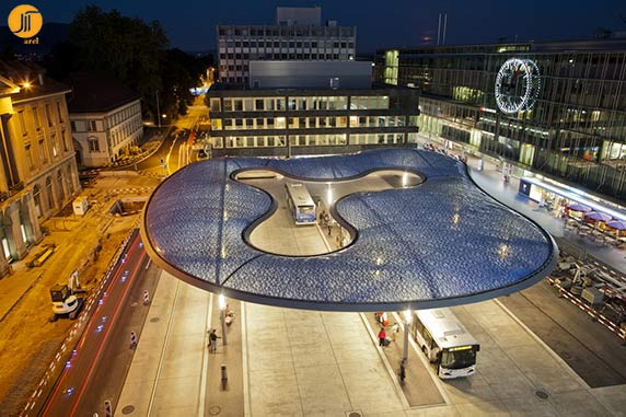 طراحی ایستگاه اتوبوس با رویکرد معماری اکوتک