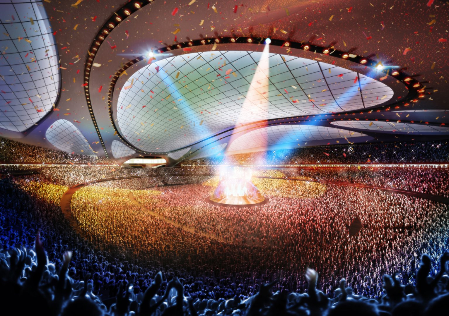 ژاپن میزبان المپیک 2020،طرح زاها حدید برای استادیوم دهکده المپیک ژاپن
