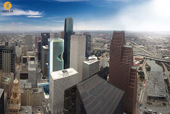 نفوذ آسمانخراش ها به فضای شهری  Houston