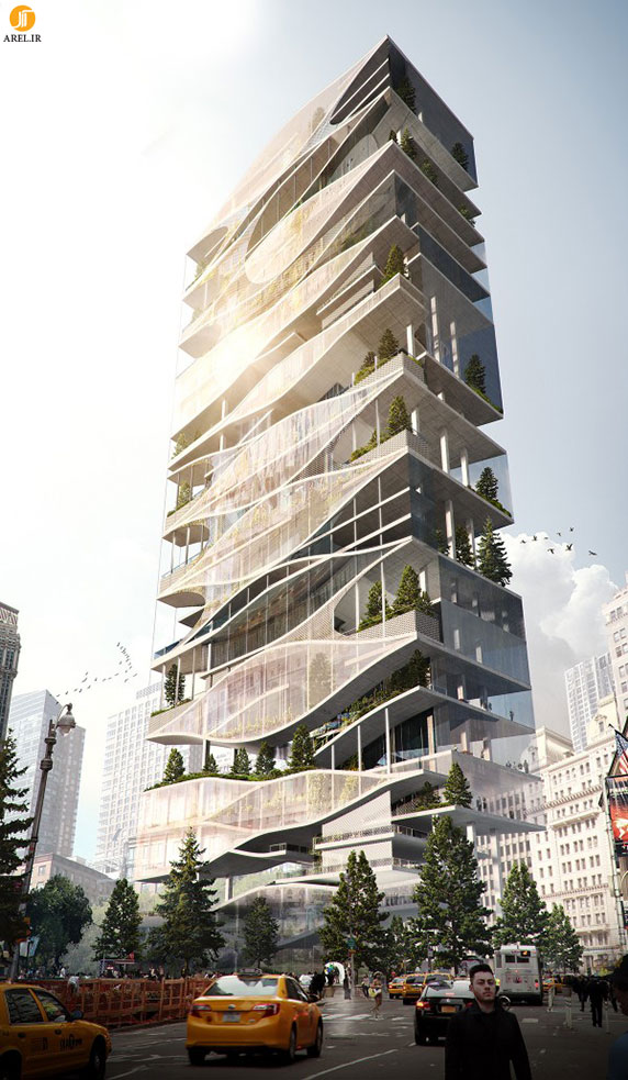 بازآرائی زندگی به شکل یک تیپولوژی عمودی، معماری ساختمان Oculus
