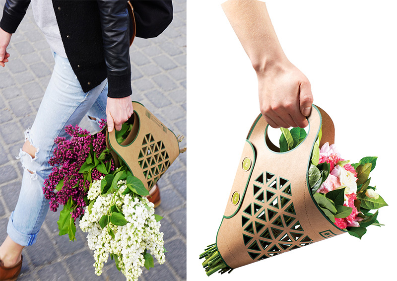 خلاقیت: طراحی سبدی برای حمل گل