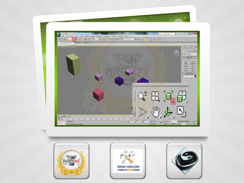 آموزش 3Ds Max/فصل اول-درس پنجم-آموزش ابزار های نمای دید