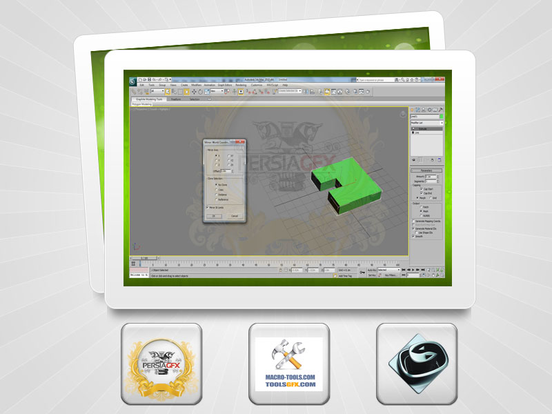 آموزش 3Ds Max/فصل دوم-درس چهارم-Mirror-Align-Clone