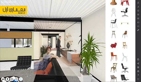 گشت و گذار مجازی در خانه Bailey House توسط برنامه مدل سازی سه بعدی