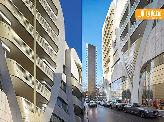 معماری شناور ساختمان تجاری، مسکونی در قلب اروپا – UNStudio