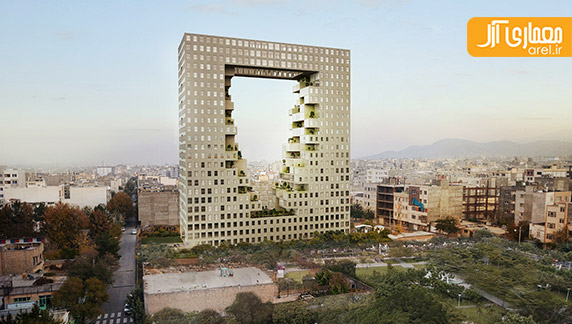معماری برج اکولوژیک ونداد در مشهد