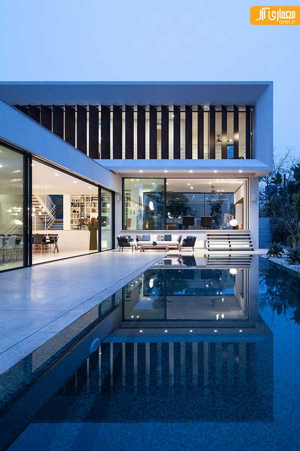 طراحی ویلای دوبلکس به سبک مدرن