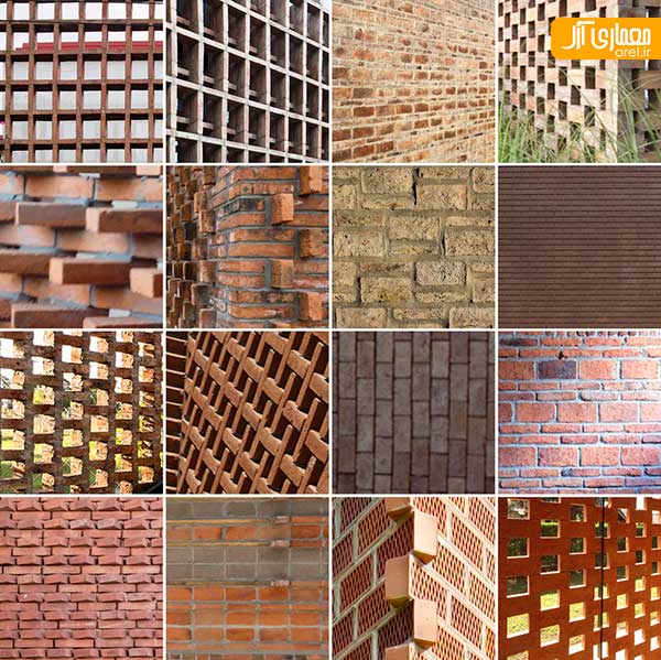 16 نمونه دیتیل منحصربه فرد از آجرچینی