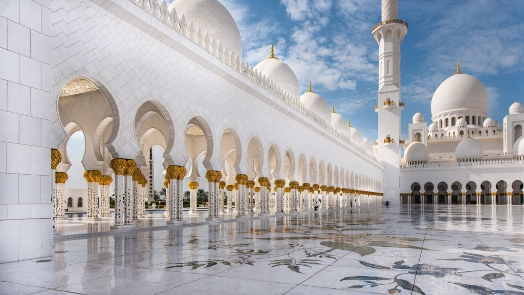 نورپردازی مسجد شیخ زاید بن سلطان در دبی!