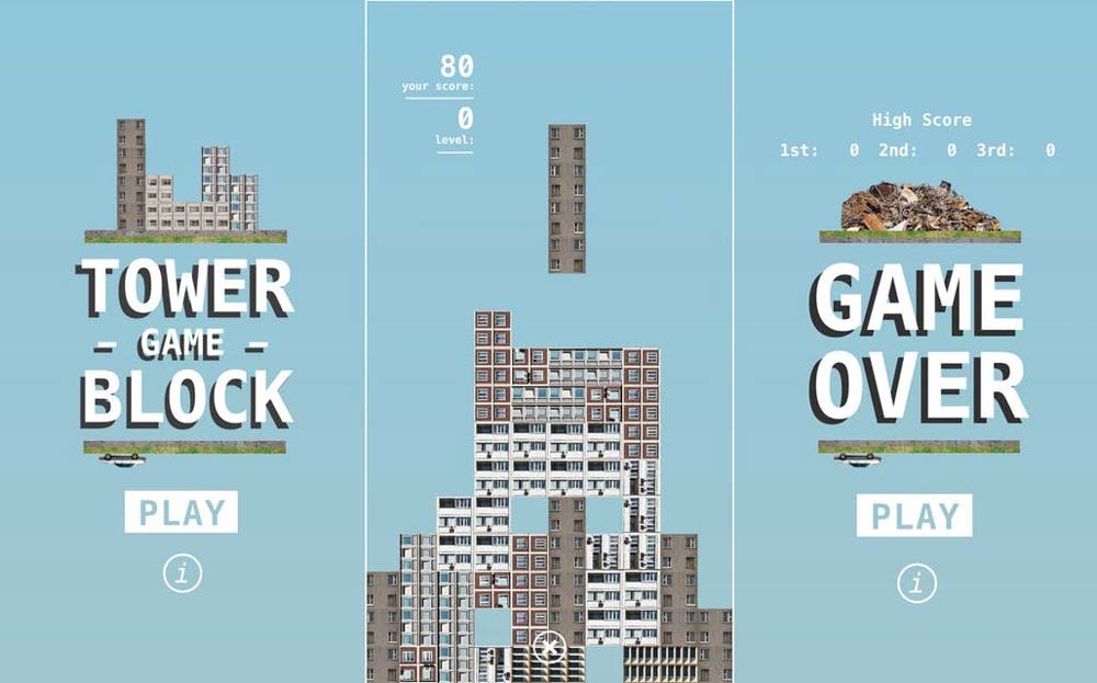 بازی  برج سازی Tower Block برای معماران  اندرویدی ها