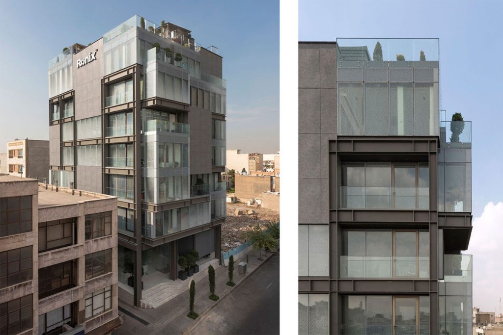 معماری و طراحی داخلی ساختمان اداری رونیکس در تهران