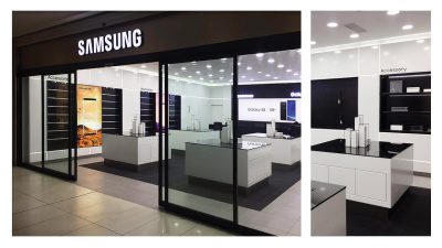 طراحی فروشگاه سامسونگ