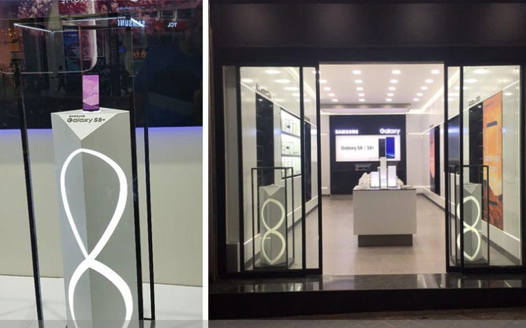 طراحی و اجرای استند سامسونگ