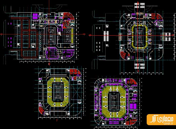 پلان ورزشگاه