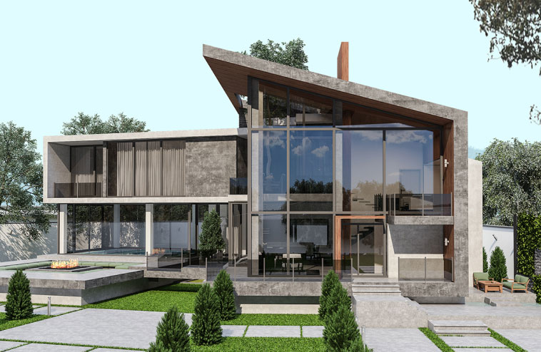 طراحی ویلا توسط آرل