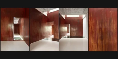 رابطه حجم و فضای باز در خانه شاعر در تهران در خانه شاعر در تهران